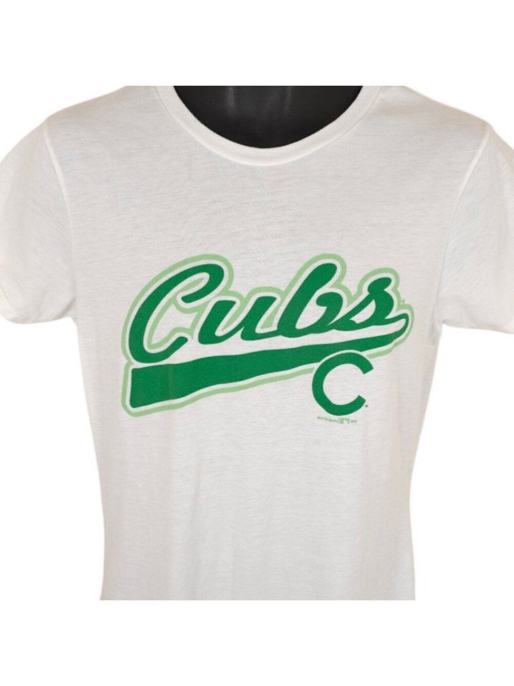 Chicago Cubs T Shirt Womens Size XL White Green MLB Baseball